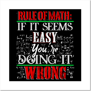 Rule of Math Posters and Art